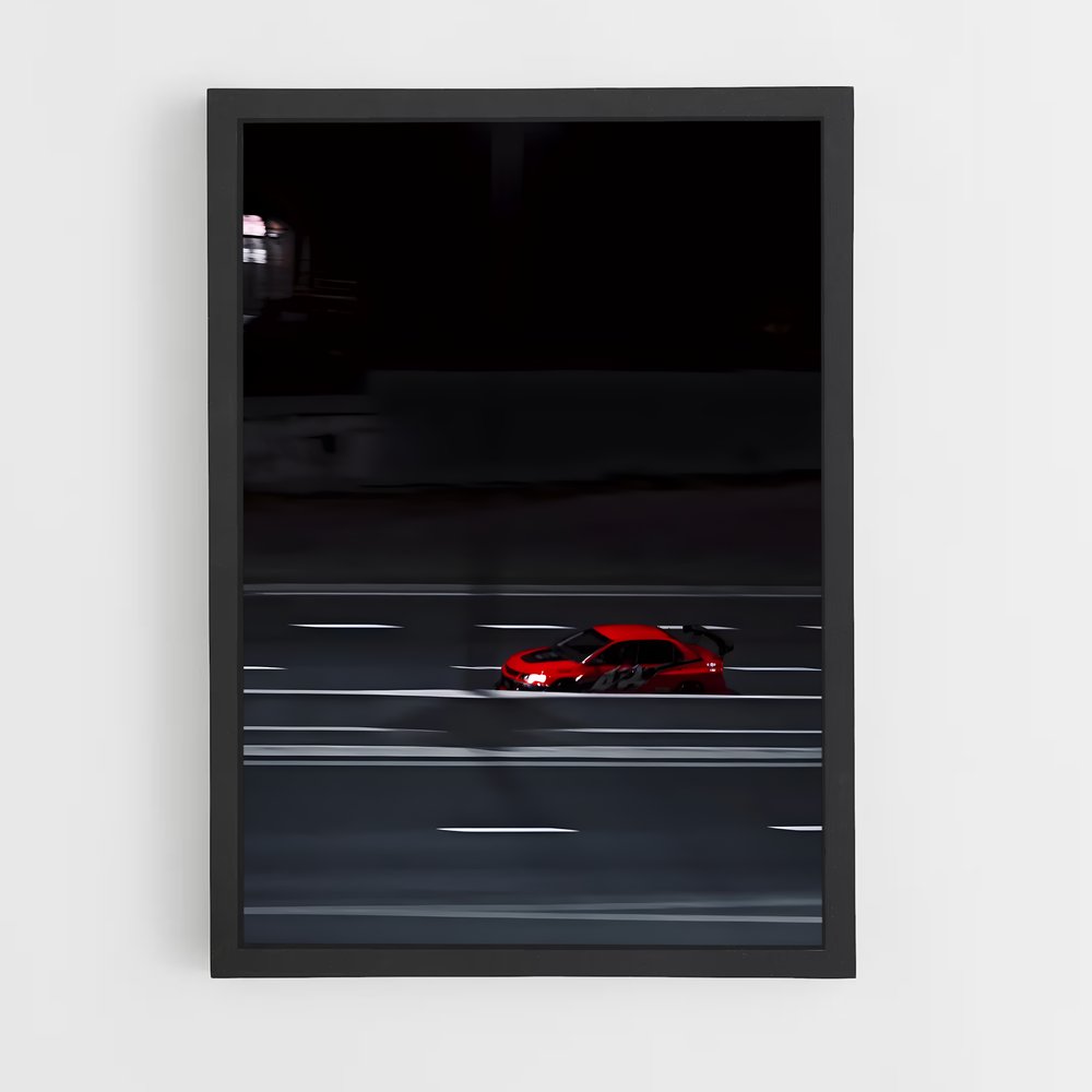 Poster Impressionnante Lancer Evolution VIII – affiche Mitsubishi (vue 2)